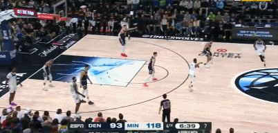 ?虾仁猪心！爱德华兹接锅球 logo处干拔超远三分空心命中！