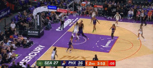 小宝继续加油~李月汝风暴队首秀拿下6分4板4助 上半场5分2板2助